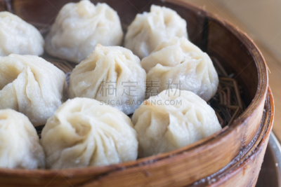 小圆面包,蒸锅,小麦面团,宝鸡,毛绒绒,填塞料,充满的,面粉,蒸菜,牛肉