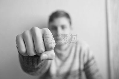 拳头,青少年,前景聚焦,男孩,商务,暴力,背景分离,青春期,性暴力,肖像