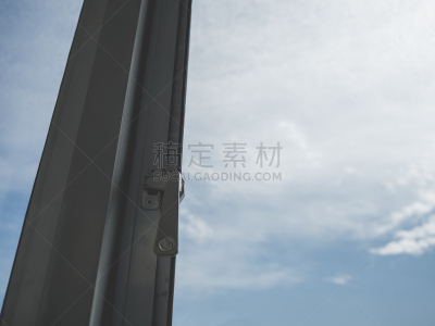 天空,窗户,寂寞,美,水平画幅,无人,玻璃,透视图,户外,室内植物