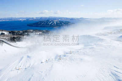 屈斜路湖,山口,冬天,日本,北海道,阿肯国家公园,国家公园,水平画幅,雪,旅行者