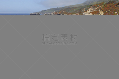 大苏尔,海岸线,咖拉帕特州立公园,卡麦尔,蒙特利,蒙特利半岛,水平画幅,无人,户外,海滩