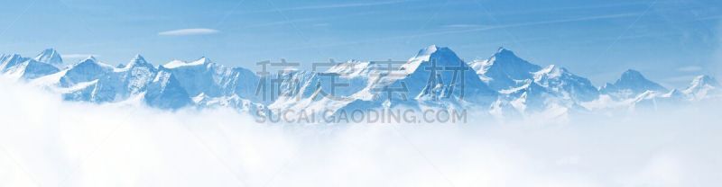 阿尔卑斯山脉,全景,山,雪,地形,瑞士,山脉,风景,山顶,天空