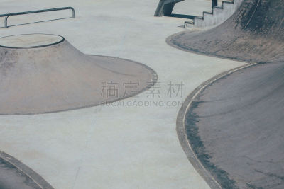 滑板公园,障碍训练场,大特写,户外,灰色,水泥,城市生活,业余爱好,背景,运动