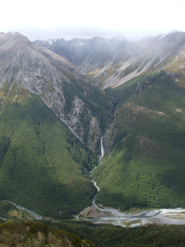 亚瑟路国家公园,新西兰,自然,垂直画幅,山,无人,新西兰南岛,森林,户外,徒步旅行