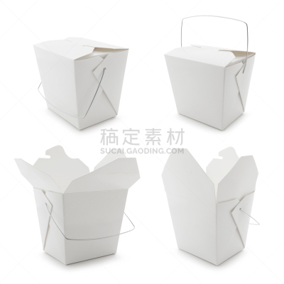 盒子,东方食品,剩菜袋,一次性物品,中式外卖,把手,不健康食物,纸盒,关闭的,快餐