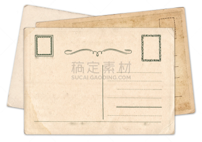 古典式,明信片,空白的,分离着色,纹理效果,空的,背景分离,美术工艺,信函,背面视角