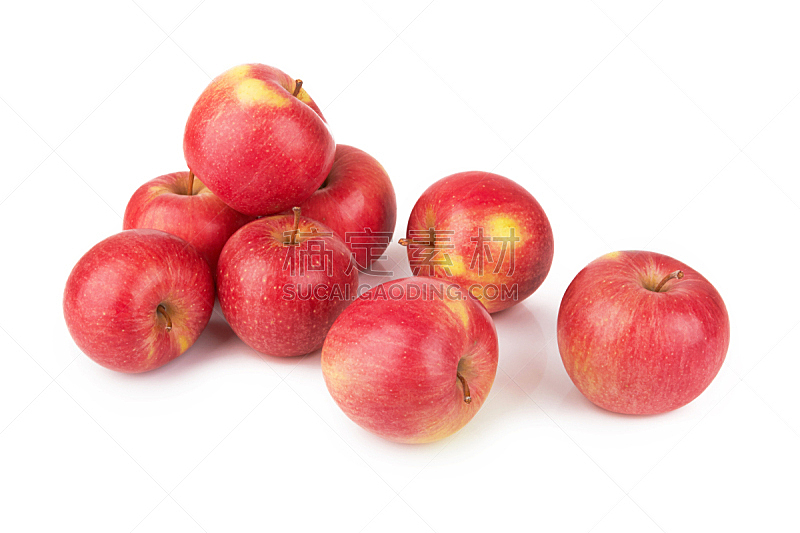 红色,苹果,分离着色,农业,可爱的,素食,清新,背景分离,果汁,熟的