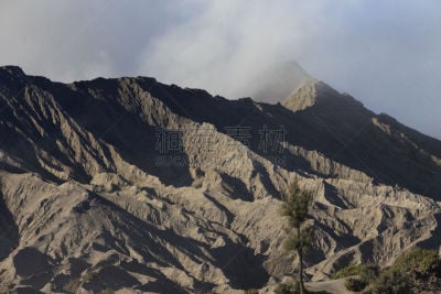 婆罗摩火山,山,火山,泗水,滕格尔火山,bromo-tengger-semeru national park,东爪哇,火山喷口,水平画幅,火山地形