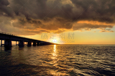 暴风雨,天空,佛罗里达群岛,水平画幅,地形,七里桥,无人,户外,云景,佛罗里达