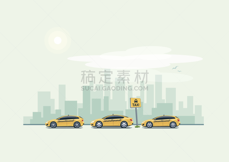 出租车,停车场,城市,背景,交通,超级名牌,众包的出租车,旅行车,掀背车,轿车