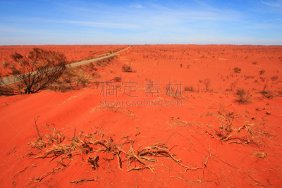 偏远地区,路,永远,澳大利亚,辛普森沙漠,北领地州,南澳大利亚,西澳大利亚