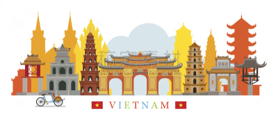 越南,著名景点,建筑,城市天际线,胡志明市,黄包车,河内,长方形会堂,坟墓,宝塔