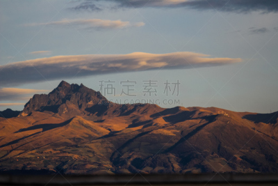 皮钦查,早晨,南美,水平画幅,山,无人,阴影,户外,基多,太阳