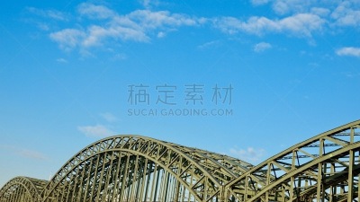 霍亨索伦桥,波浪,科隆,透过其它物体观看,水平画幅,建筑,无人,金属,建筑结构,德国