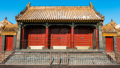 门,远古的,正面视角,天空,雪,辽宁省,石材,居住区,进口标志