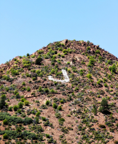 山,亚利桑那,杰罗姆,垂直画幅,天空,云,无人,夏天,户外,草