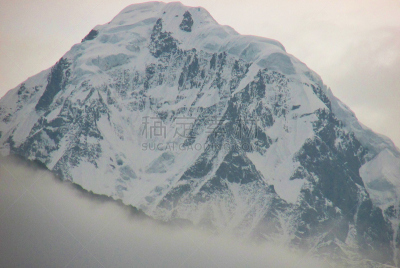 安娜普娜环线,徒步旅行,浴帽,冰川泻湖,山口,山脊,冰河,水,天空,水平画幅
