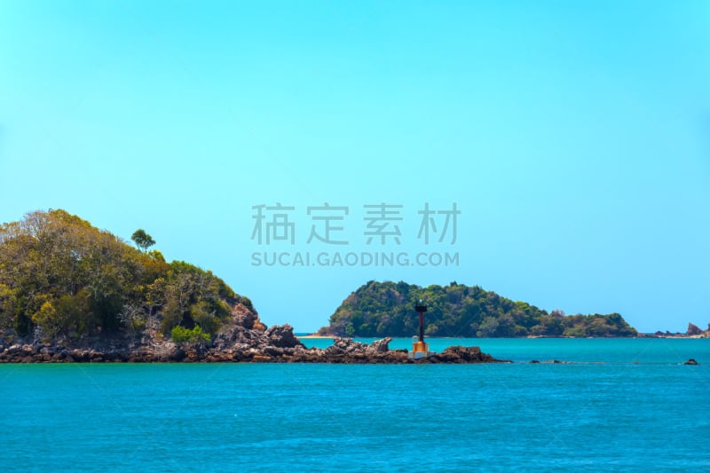 泰国,蓝塔岛,安达曼海,甲米,热带气候,水面,小的,钢铁,户外,晴朗