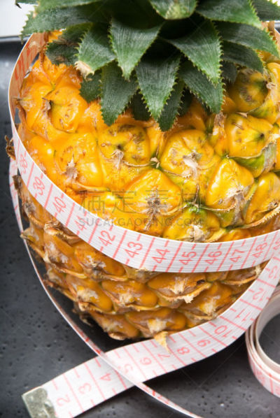 菠萝,饮料,垂直画幅,芳香的,无人,计量器,生食,特写,甜点心,彩色图片