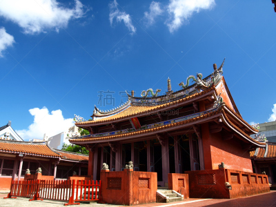 孔子庙,孔庙,孔子,古董,水平画幅,建筑,古代,无人,蓝色,东亚