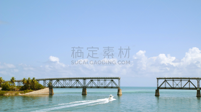 铁路桥,佛罗里达群岛,bahia honda key,巴伊亚宏达州立公园,基韦斯特,桥,活力,旅途,摩托艇,钥匙