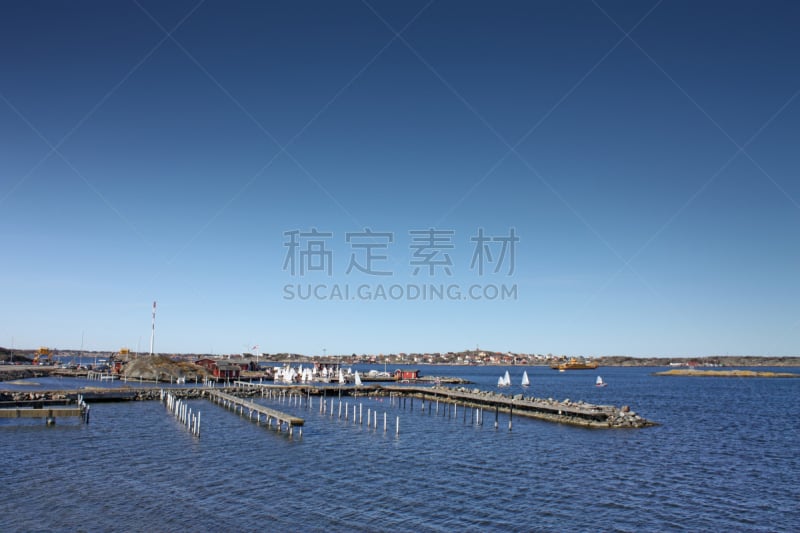 游艇码头,比约科岛,自然,水,水平画幅,无人,户外,船,海洋,海岸线