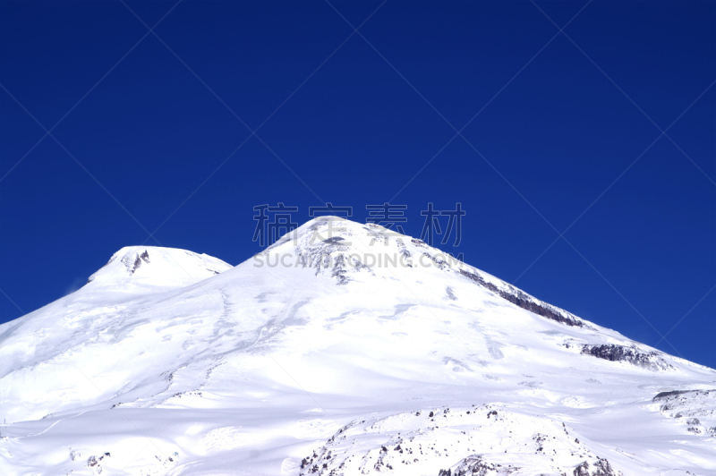 高加索山脉,冰帽,雪山,非滑雪场地的滑雪,峭壁,滑雪板,天空,美,水平画幅,山