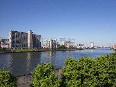 河岸,城市天际线,river sumida,水平画幅,建筑,无人,户外,高大的,城市,公寓