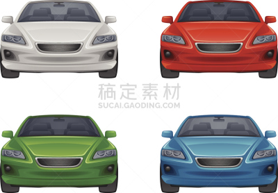 汽车,掀背车,挡风玻璃,正面视角,轿车,跑车,敞篷车,保险杠,绘画插图,车轮