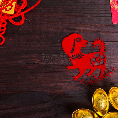 狗,十二生肖,马年,千禧年,金牌,土象星座,传统,彩色背景,泰国,传统节日