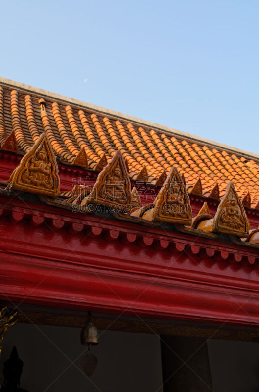 泰国,佛教,雕塑,寺庙,曼谷,垂直画幅,瓦,艺术,建筑,无人