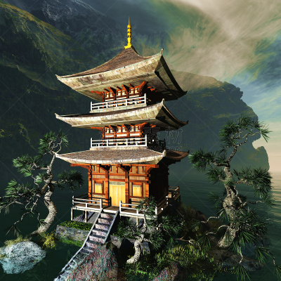 寺庙,不丹,日本,禅宗,灵性,巴厘岛,无人,符号