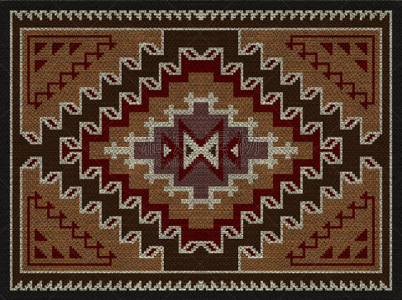 式样,毯子,纳瓦霍族,小毯子,褐色,美国,边框,水平画幅,形状,无人