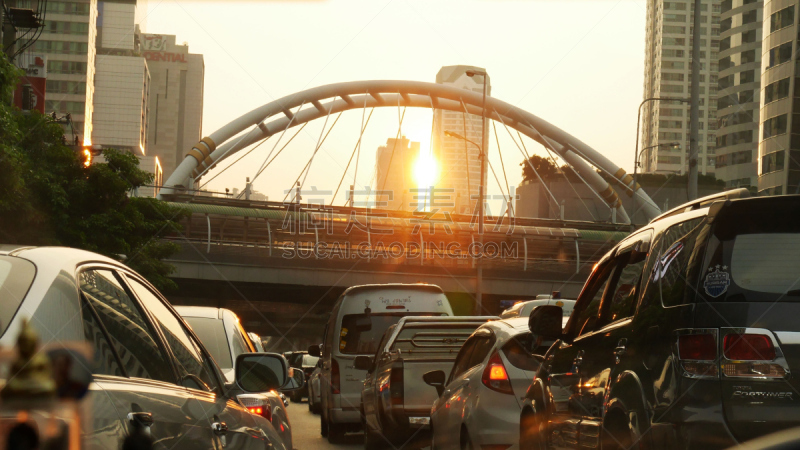 城市,都市风景,水平画幅,2015年,忙碌,户外,日落,摄影