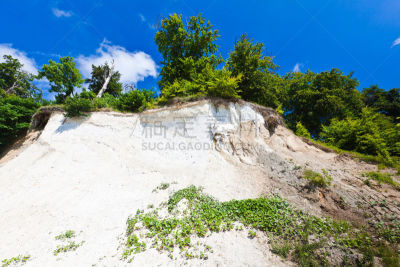 波罗的海,海岸线,希登泽岛,white cliffs,吕根岛,天空,水平画幅,无人,户外,灯塔楼
