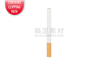 香烟,白色,分离着色,小路,卷烟过滤嘴,烟草,留白,水平画幅,装管,无人