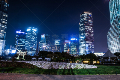 夜晚,上海,办公室,水,天空,水平画幅,无人,户外,浦东,滨水