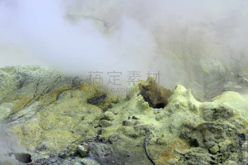 怀特岛,硫磺,喷气孔,自然神力,丰盛湾,户外,火山,火山口,自然地理,自然