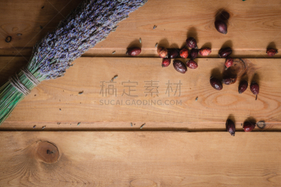熏衣草,浆果,干燥食品,蔷薇果,水平画幅,纹理效果,智慧,维生素,漩涡形,干果