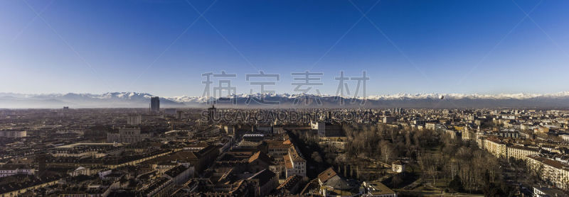 都灵,全景,意大利,阿尔卑斯山脉,水平画幅,皮埃蒙特,雪,户外,都市风景