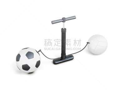 球体,打气筒,分离着色,白色背景,动物手,球,风,水平画幅,形状,纺织品