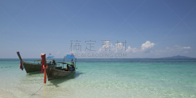 水,蓝色,泰国,泰国湾,帕安岛,皮皮岛,水平画幅,无人,全景,夏天