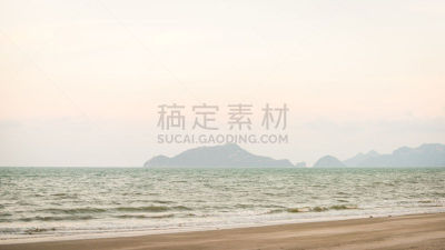 海洋,山,在之间,岩石,深的,中间部分,泰国,背景,夏天,户外