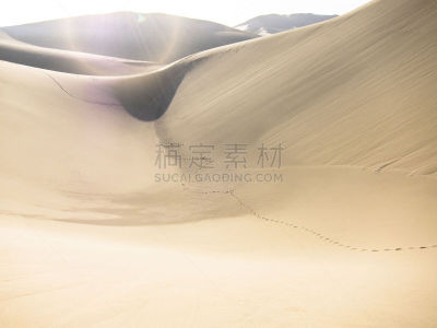 沙丘,敦煌,甘肃省,天空,水平画幅,山,沙子,户外,干的,意外与灾害
