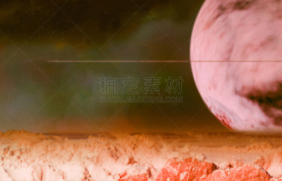 太空,地形,非凡的,美,星系,水平画幅,星星,轨道运行,无人,绘画插图