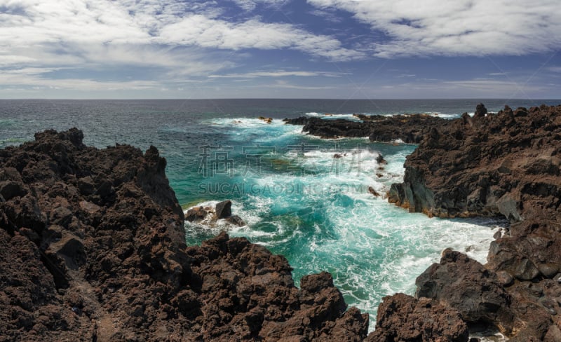 海岸线,火山,圣米高岛,欧洲,自然,捷克,图像,海洋,大西洋,无人