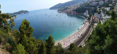 Panoramic view of Villefranche-sur-Mer (Cote d?Azur)