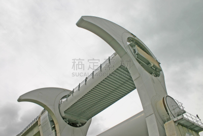 苏格兰,福尔柯克轮,水,车轮,灰色,地名,水平画幅,提举,运河,巨大的