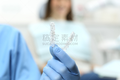 牙医,硅树脂,拿着,指导教师,办公室,假牙,水平画幅,护口器,塑胶,特写