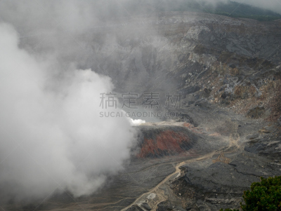 波阿斯火山,火山,圣何西哥斯达黎加,伯斯国家公园,火神,布希曼族,哥斯达黎加,自然,水平画幅,地质学